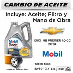 CAMBIO-DE-ACEITE-CHEVROLET-ONIX--NB-PREMIER-1.0-2020--|-MOBIL-SUPER-3000-5W30-3.4-LTS---WURTEX-W712-81