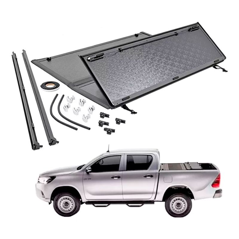 TAPA-PLEGABLE-RIGIDA--HILUX-REVO-2016---ON----GREAT-WALL--POER-2021---ON-|-CUBRE-PICK-UP---HTTC-HIL15-22--|-SKU--OFACC4X400652