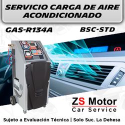 CARGA DE AIRE ACONDICIONADO R134A. BSC - STD  | DESDE