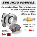 FRENOS---CAMBIO-PASTILLAS-Y-DISCOS-CHEVROLET-TAHOE-LT-4WD-5.3-CC-2008---2019-|-DELANTEROS---PAST.-PROMAX---DISC.-PROMAX