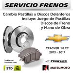 FRENOS---CAMBIO-PASTILLAS-Y-DISCOS-CHEVROLET-TRACKER-1.8-CC-2013---2017-|-DELANTEROS---PAST.-MATSUMOTO---DISC.-PENFLEX