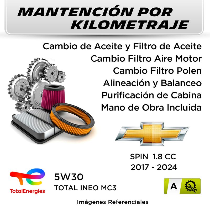 MANTENCION-POR-KILOMETRAJE-CHEVROLET-SPIN-1.8-CC-2017---2024-|-SERVICIO-TODO-INCLUIDO---A001